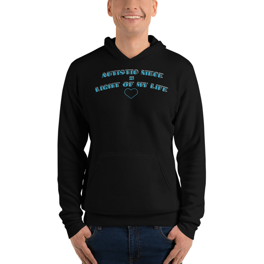 AUTISTIC NIECE = LIGHT OF MY LIFE | | LIGHT WEIGHT PREMIUM UNISEX SWEATER