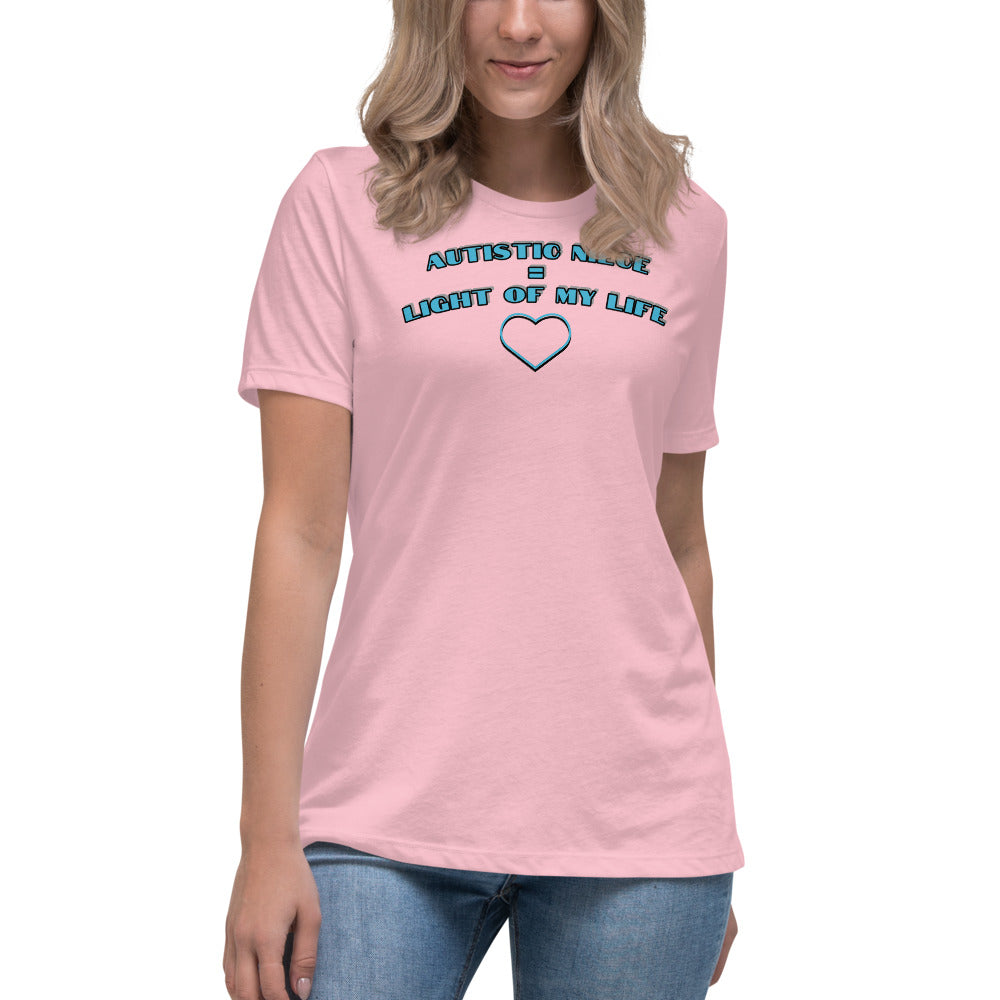 AUTISTIC NIECE = LIGHT OF MY LIFE | PREMIUM BELLA CANVAS TEE