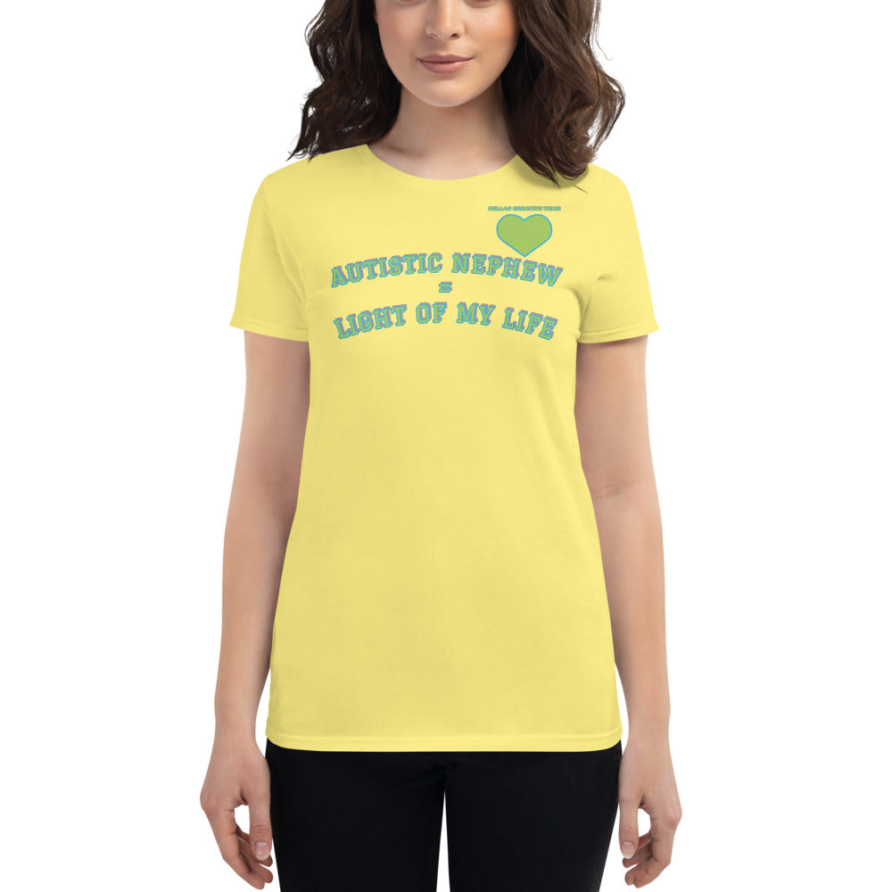 AUTISTIC NEPHEW = LIGHT OF MY LIFE | PREMIUM ANVIL TEE