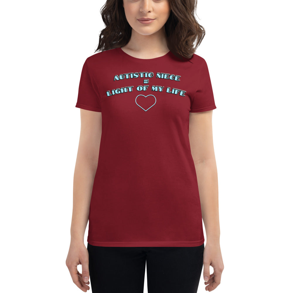 AUTISTIC NIECE = LIGHT OF MY LIFE | PREMIUM ANVIL TEE