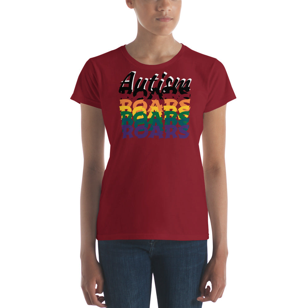 Love Autism Spectrum Rainbow | Womens Fitted Tee