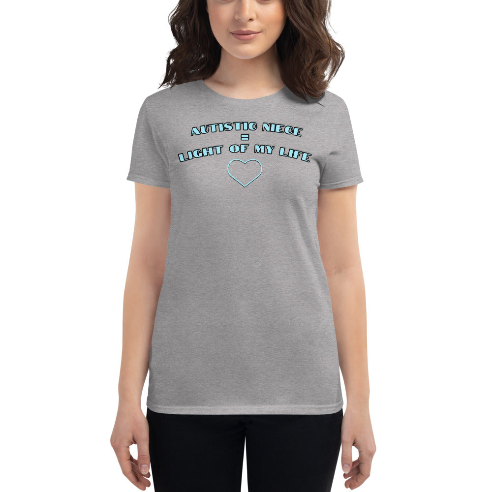 AUTISTIC NIECE = LIGHT OF MY LIFE | PREMIUM ANVIL TEE