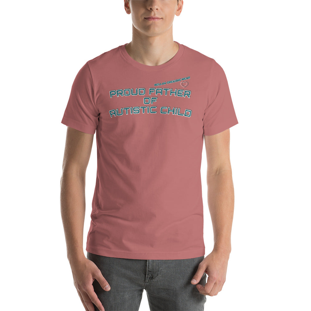 PROUD FATHER OF AUTISTIC CHILD | PREMIUM BELLA CANVAS TEE
