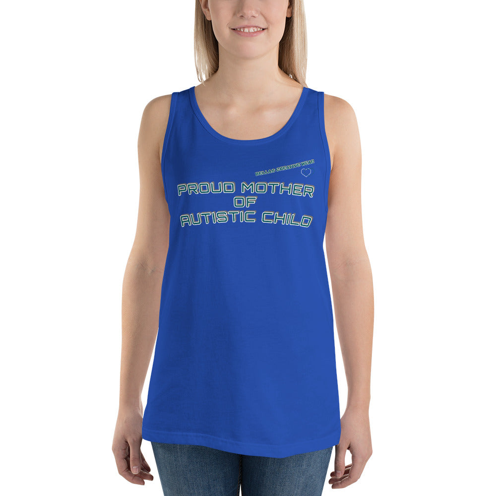 PROUD MOTHER OF AUTISTIC CHILD | PREMIUM BELLA CANVAS TANK TOP