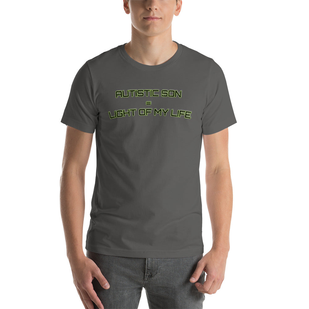 AUTISTIC SON = LIGHT OF MY LIFE | PREMIUM BELLA CANVAS TEE