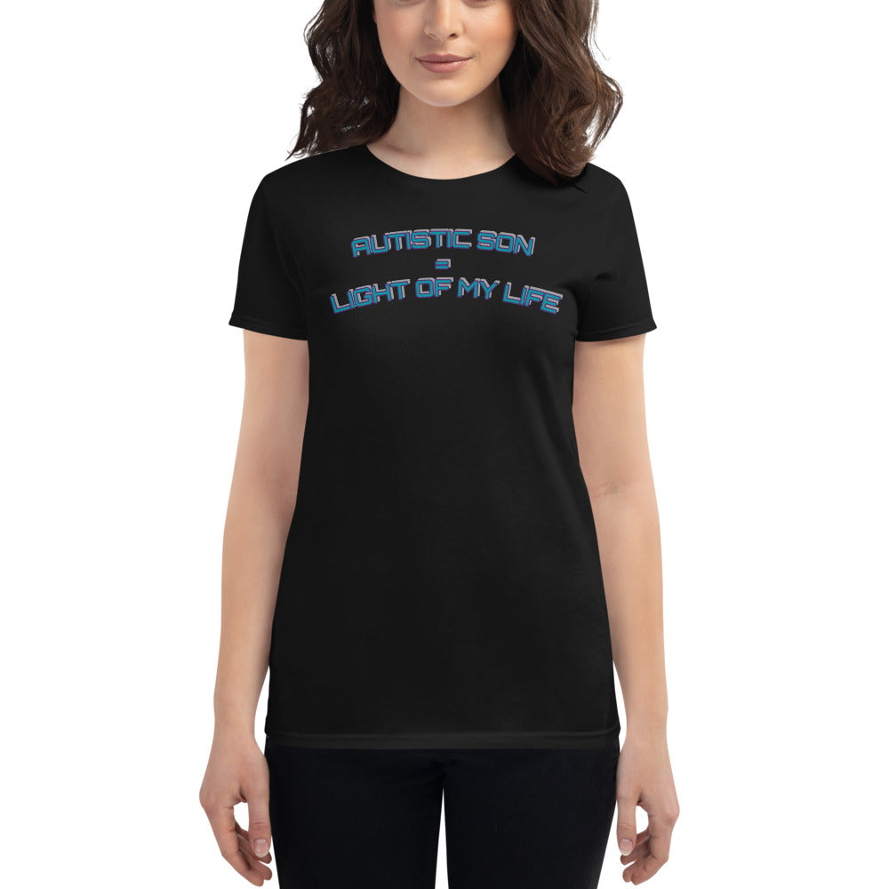 AUTISTIC SON = LIGHT OF MY LIFE | PREMIUM ANVIL TEE