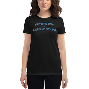 AUTISTIC SON = LIGHT OF MY LIFE | PREMIUM ANVIL TEE