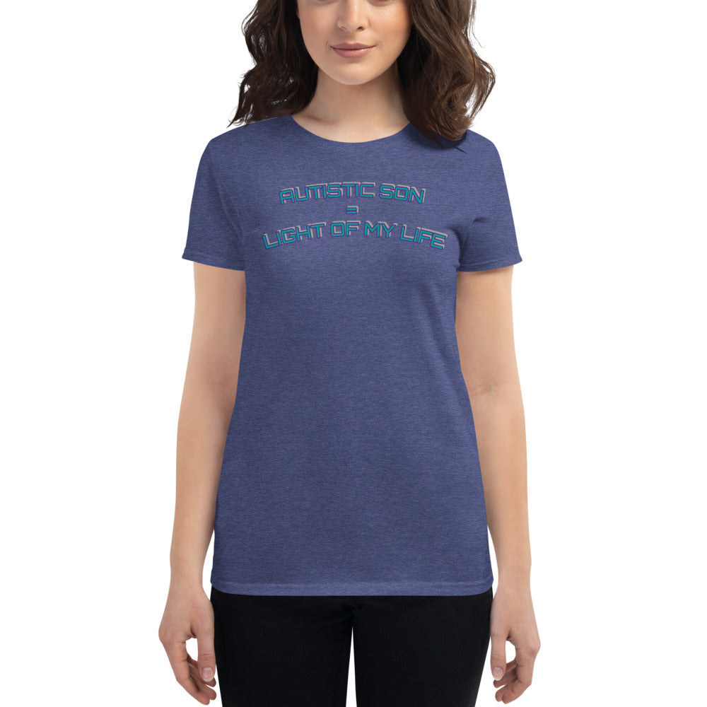 AUTISTIC SON = LIGHT OF MY LIFE | PREMIUM ANVIL TEE