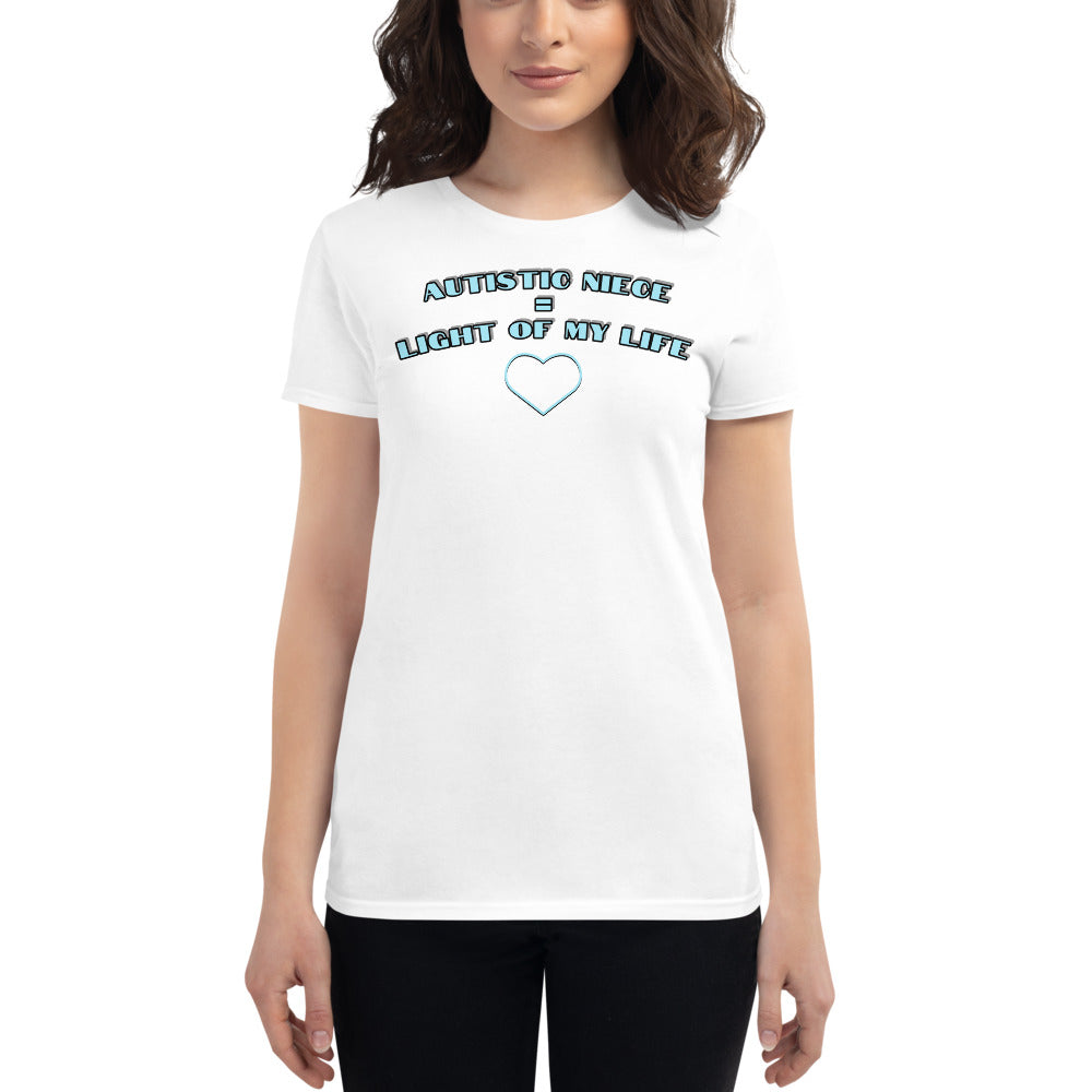 AUTISTIC NIECE = LIGHT OF MY LIFE | PREMIUM ANVIL TEE