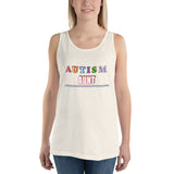 AUTISM AUNT | PREMIUM FITTED WOMAN'S BELLA CANVAS TANK TOP