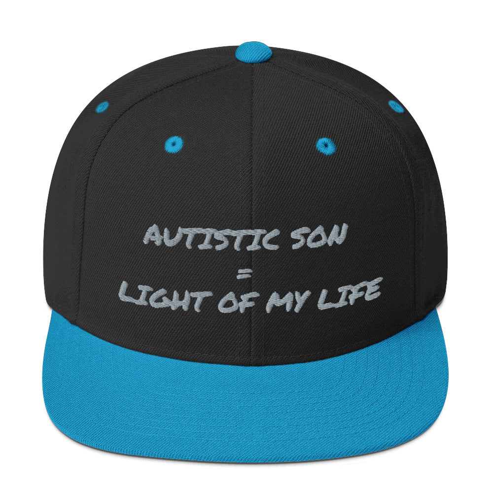 SNAP BACK HAT | AUTISTIC SON = LIGHT OF MY LIFE