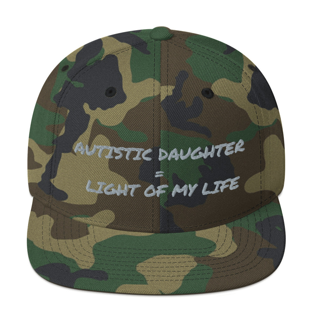 SNAP BACK HAT | AUTISTIC DAUGHTER = LIGHT OF MY LIFE