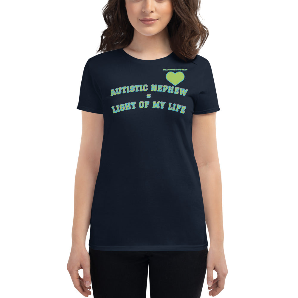 AUTISTIC NEPHEW = LIGHT OF MY LIFE | PREMIUM ANVIL TEE