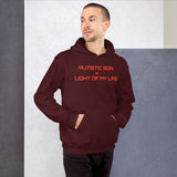 AUTISTIC SON = LIGHT OF MY LIFE | Unisex | Heavy Duty Pullover Hoodie