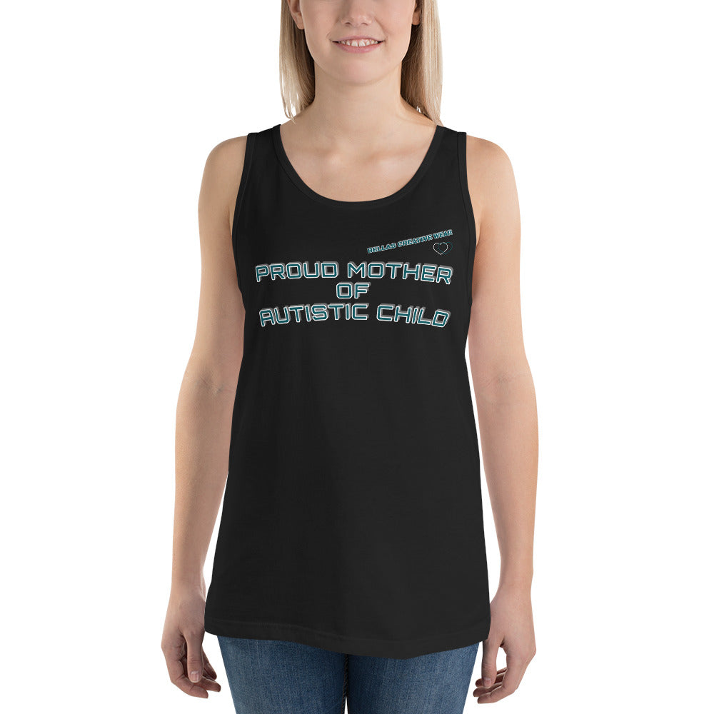 PROUD MOTHER OF AUTISTIC CHILD | PREMIUM BELLA CANVAS TANK TOP