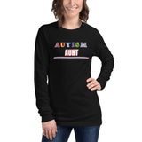 AUTISM AUNT | PREMIUM FITTED WOMAN'S BELLA CANVAS LONG SLEEVE