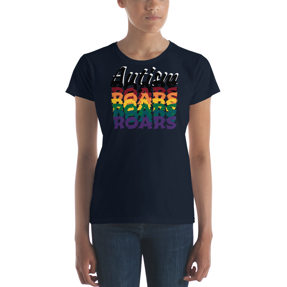 Love Autism Spectrum Rainbow | Womens Fitted Tee