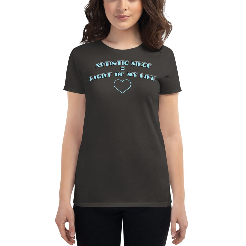 AUTISTIC NIECE = LIGHT OF MY LIFE | PREMIUM ANVIL TEE