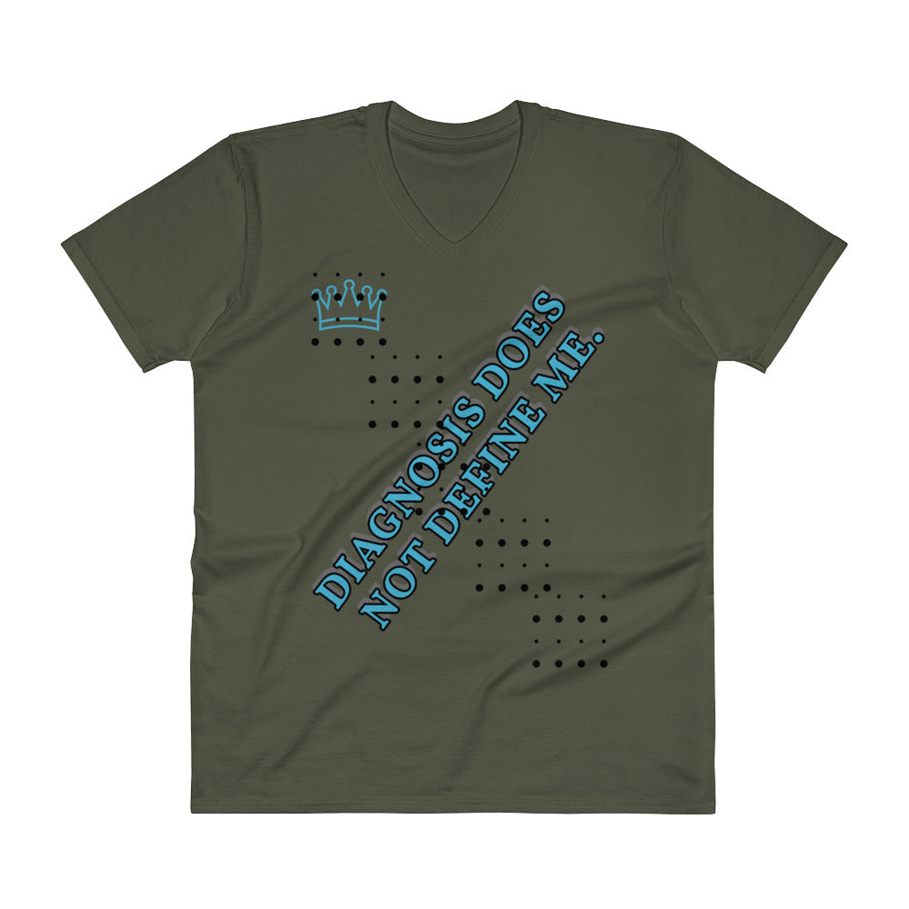 DIAGNOSIS DOES NOT DEFINE ME | V-Neck | Anvil Comfort Tee