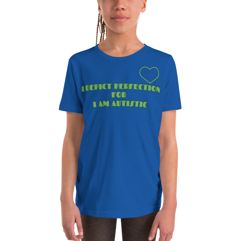 I DEPICT PERFECTION FOR I AM AUTISTIC | YOUTH GIRLS FITTED