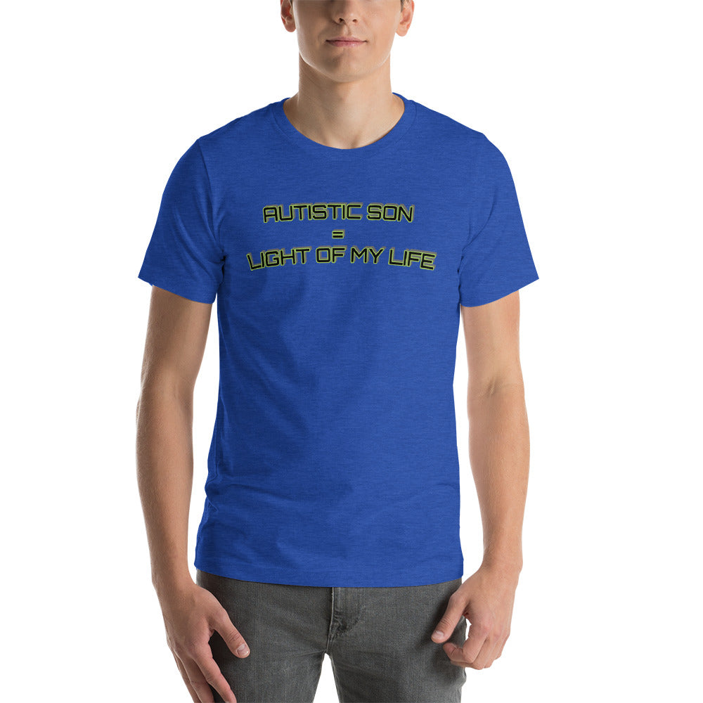 AUTISTIC SON = LIGHT OF MY LIFE | PREMIUM BELLA CANVAS TEE