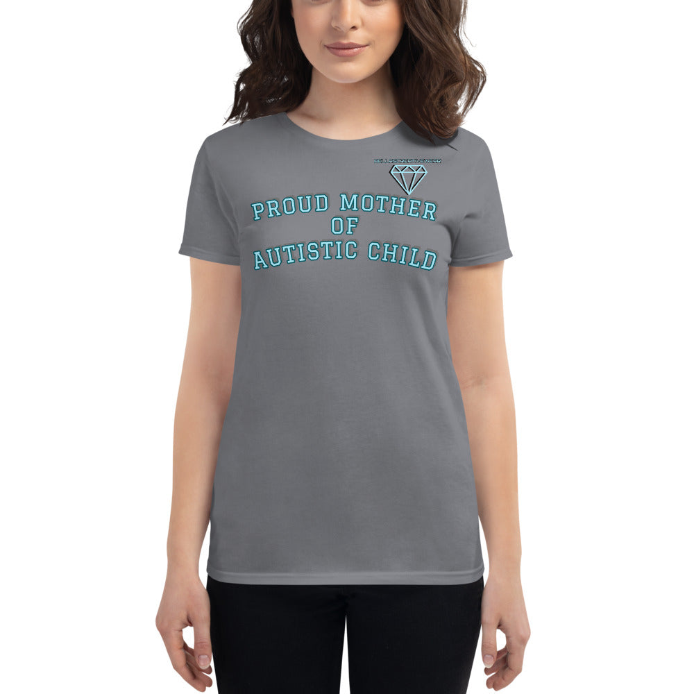 PROUD MOTHER OF AUTISTIC CHILD | PREMIUM FITTED ANVIL TEE