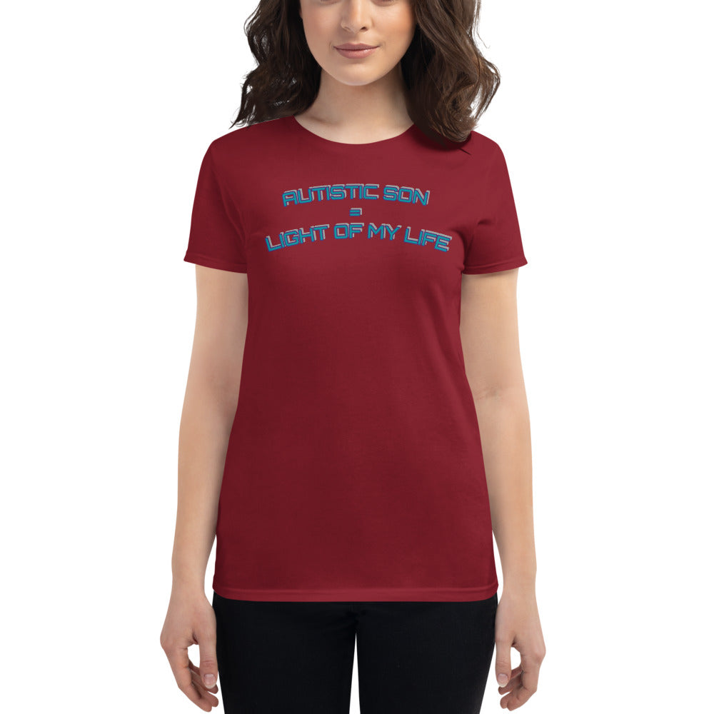 AUTISTIC SON = LIGHT OF MY LIFE | PREMIUM ANVIL TEE