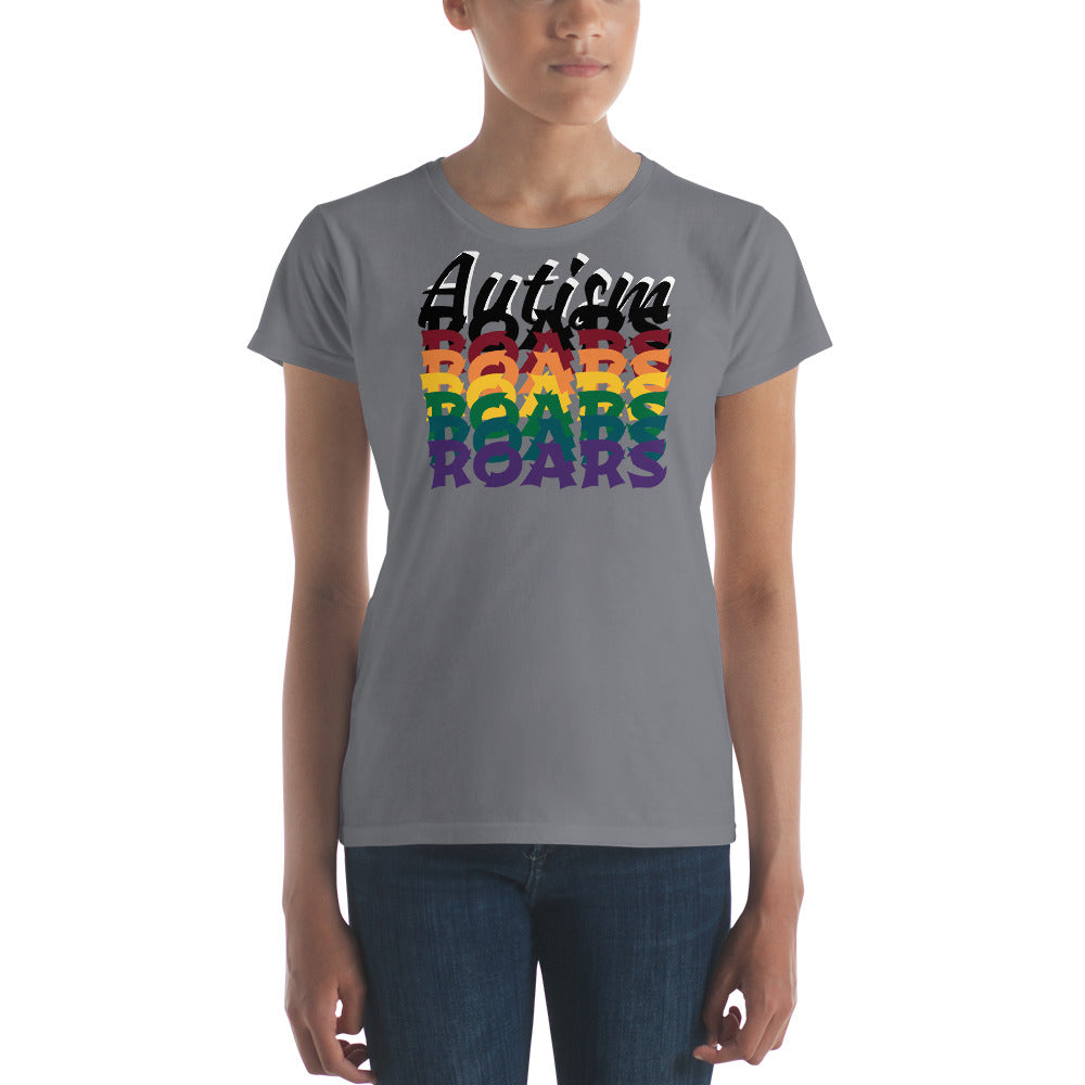 Love Autism Spectrum Rainbow | Womens Fitted Tee