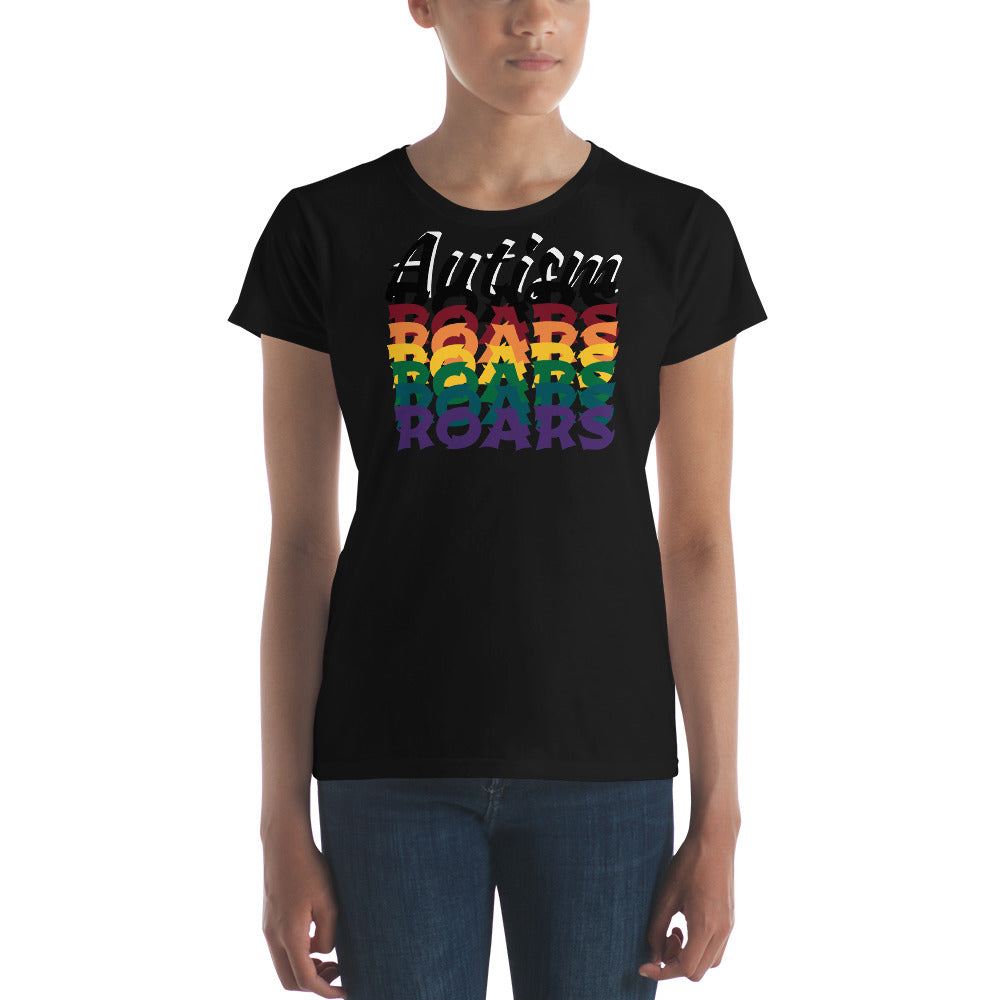 Love Autism Spectrum Rainbow | Womens Fitted Tee