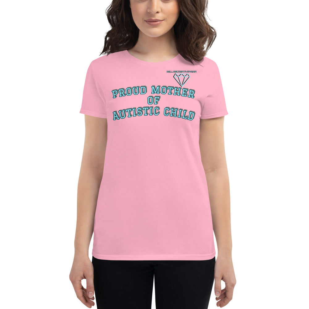 PROUD MOTHER OF AUTISTIC CHILD | PREMIUM FITTED ANVIL TEE
