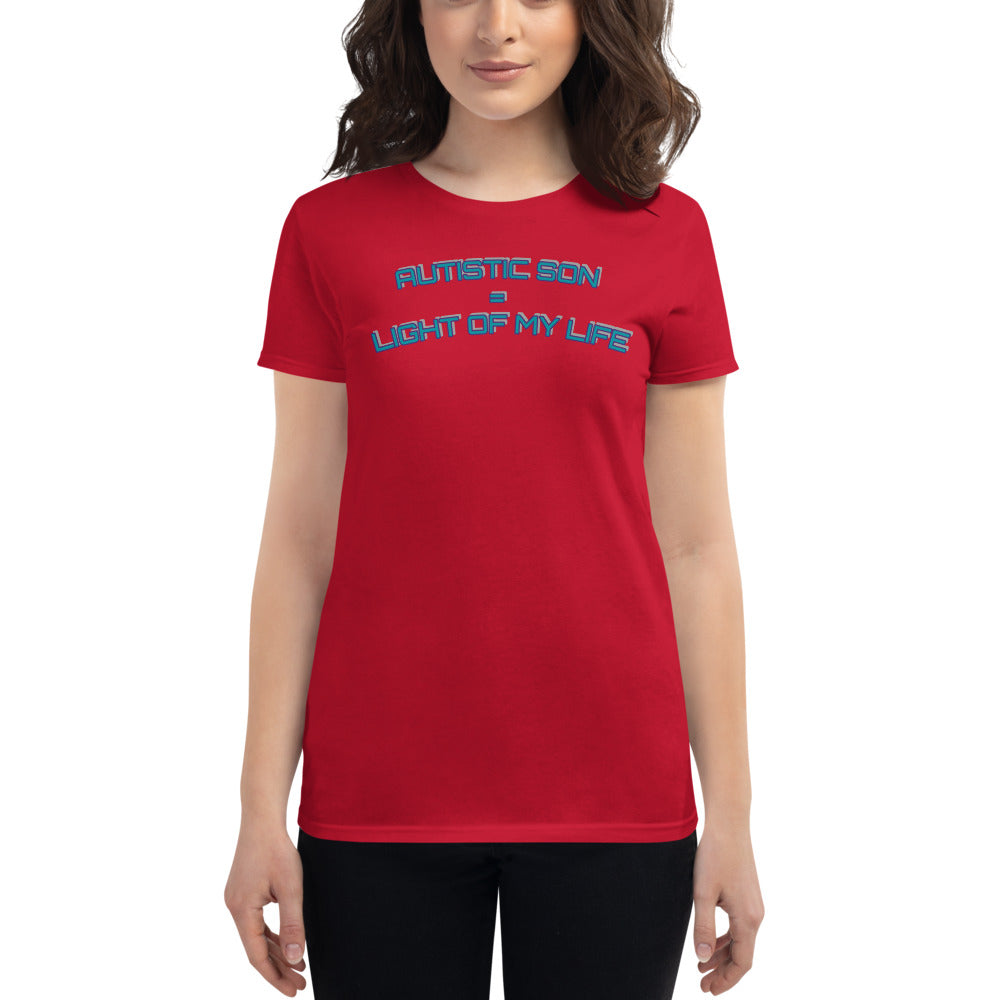 AUTISTIC SON = LIGHT OF MY LIFE | PREMIUM ANVIL TEE