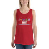 AUTISM AUNT | PREMIUM FITTED WOMAN'S BELLA CANVAS TANK TOP