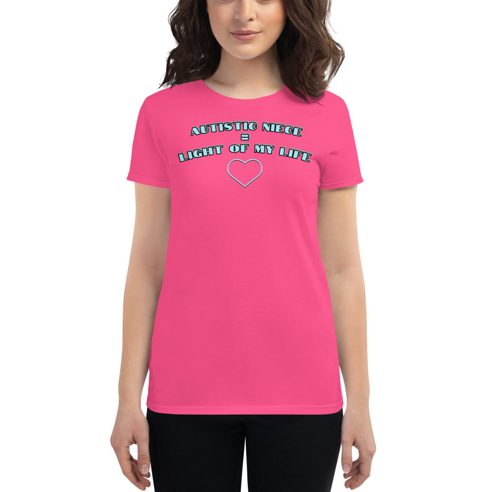 AUTISTIC NIECE = LIGHT OF MY LIFE | PREMIUM ANVIL TEE