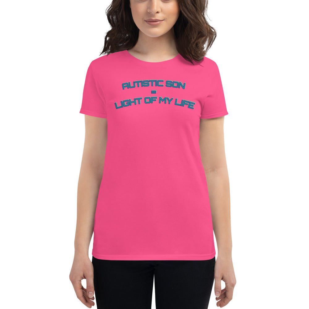 AUTISTIC SON = LIGHT OF MY LIFE | PREMIUM ANVIL TEE