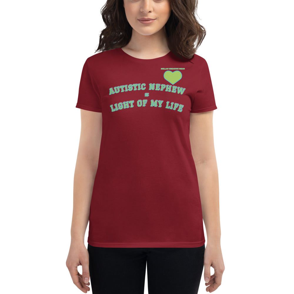 AUTISTIC NEPHEW = LIGHT OF MY LIFE | PREMIUM ANVIL TEE