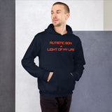 AUTISTIC SON = LIGHT OF MY LIFE | Unisex | Heavy Duty Pullover Hoodie