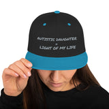 SNAP BACK HAT | AUTISTIC DAUGHTER = LIGHT OF MY LIFE